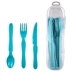 Cutlery Set, Plastic, 12 Piece in Case